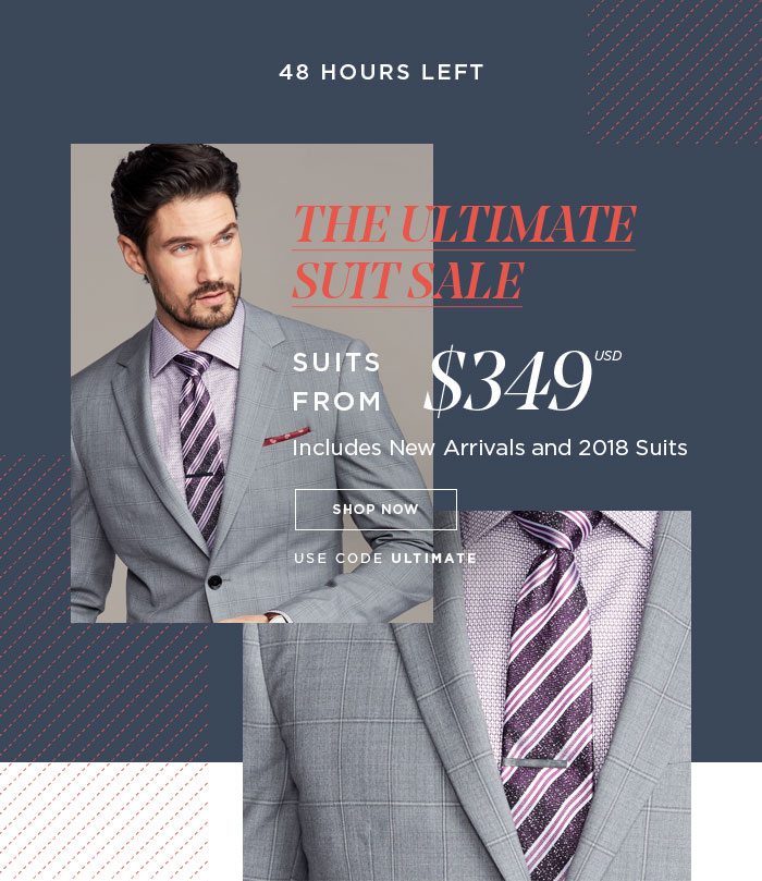 THE ULTIMATE SUIT SALE [SHOP NOW]