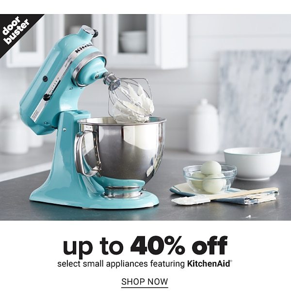 Up to 40% off select Small Appliances feat. KitchenAid - Shop Now