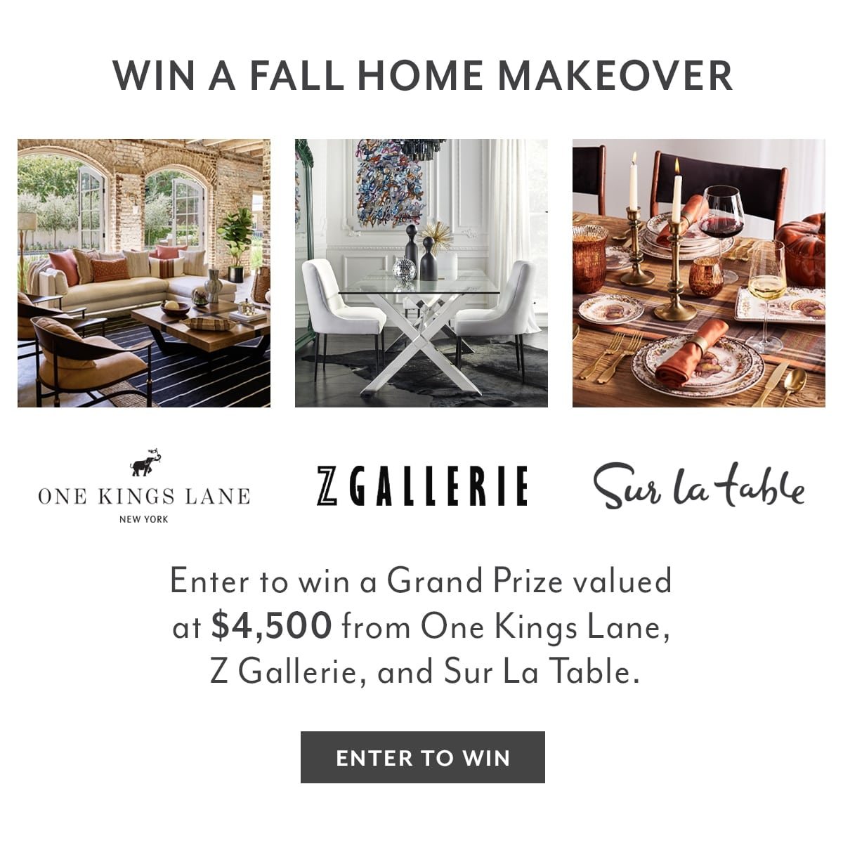 WIN A FALL HOME MAKEOVER