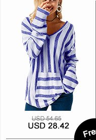 Pocket Long Sleeve Striped Hooded Collar T Shirt