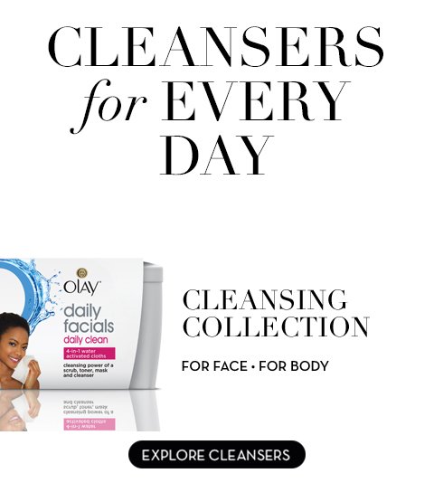 CLEANSERS for EVERY DAY Cleansing Collection For face For body