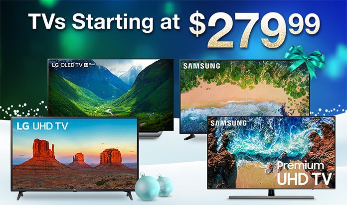 TVs Starting at $279.99 Free Shipping
