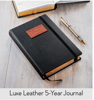 Shop Luxe Leather 5-Year Journal