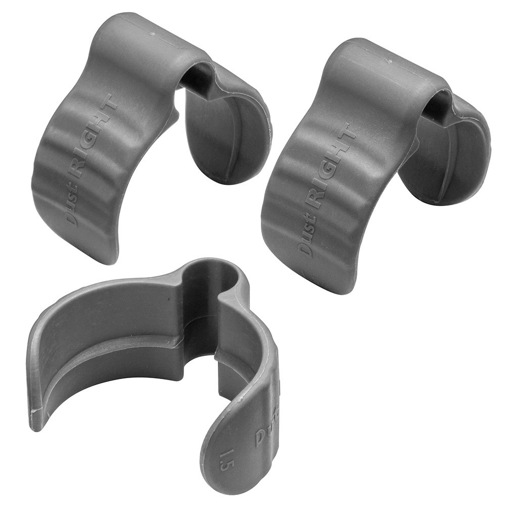 Dust Right 1-1/2'' Dust Hose Cord Clips, 3-Pack