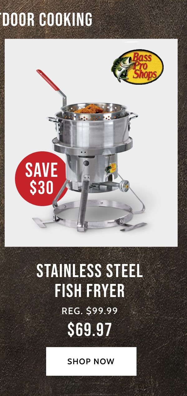 Bass Pro Shops Stainless Steel Fish Fryer