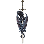 Nether Blade Dragon Sword Plaque