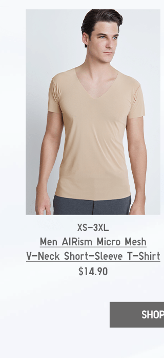 PDP3 - MEN AIRISM MICRO MESH SHORT-SLEEVE T-SHIRT