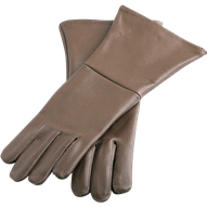 Brown Leather Historical Gloves