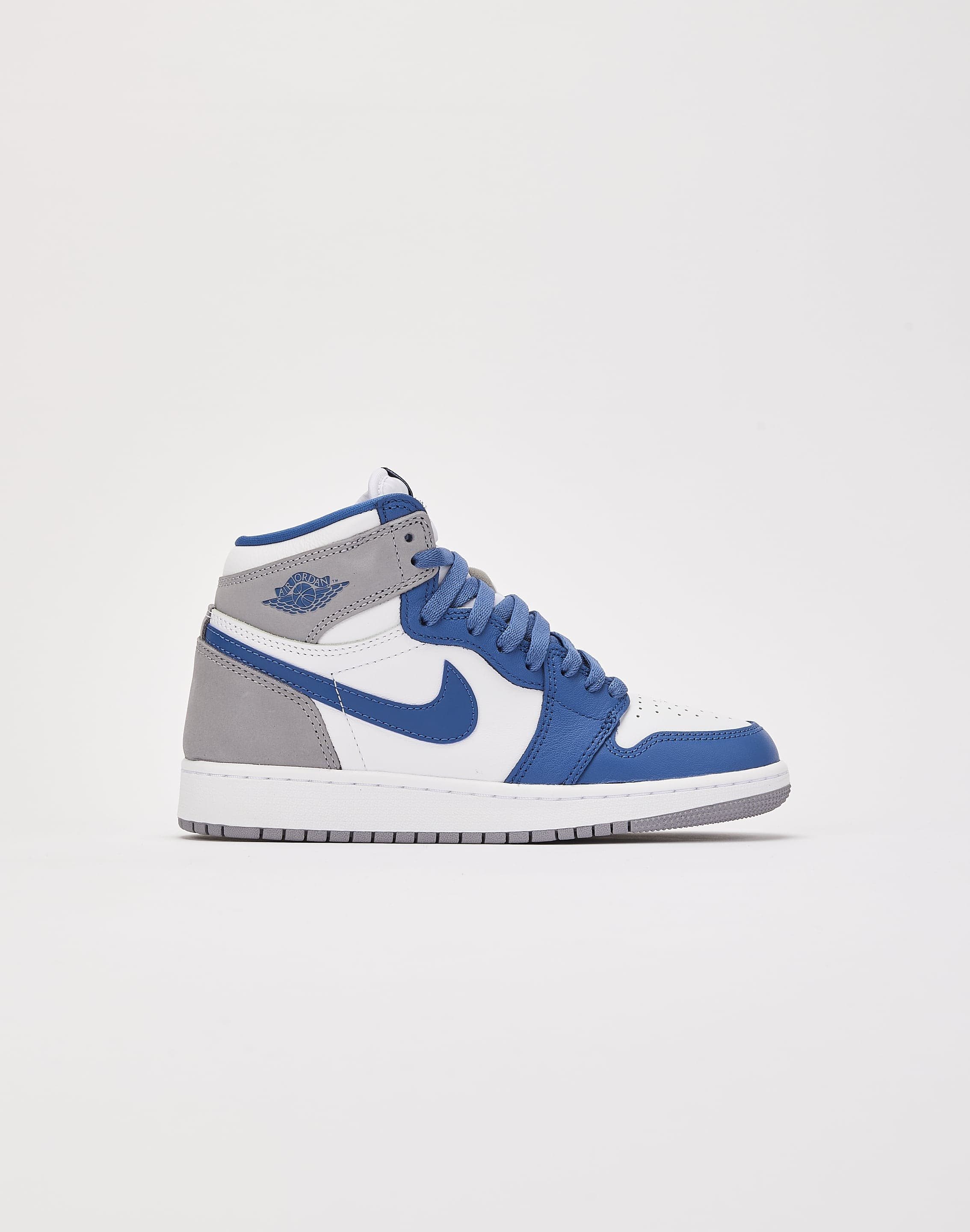 BOYS JORDAN AIR JORDAN 1 RETRO HIGH OG 'TRUE BLUE' GRADE-SCHOOL