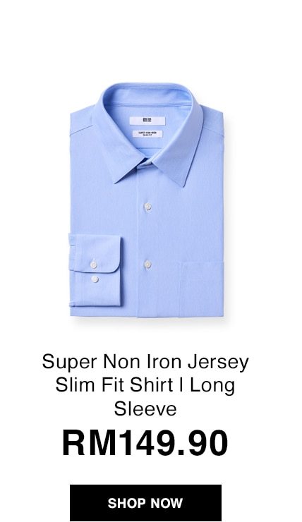 Super Non Iron Jersey Slim Fit Shirt | Long Sleeve