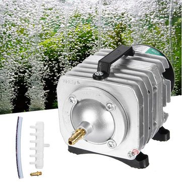 45W 220V 70L/Min Hailea External High Power AC E-magnetic Air Pump Fish Pond Oxygen Pump Compressor for pond Air Aerator Pump ACO-208 308 for Aquarium Hydroponic Systems Accessory