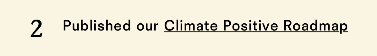 Published our Climate Positive Roadmap