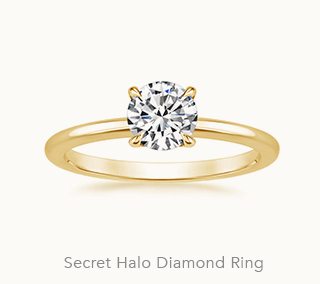 Secret Halo Diamond Ring