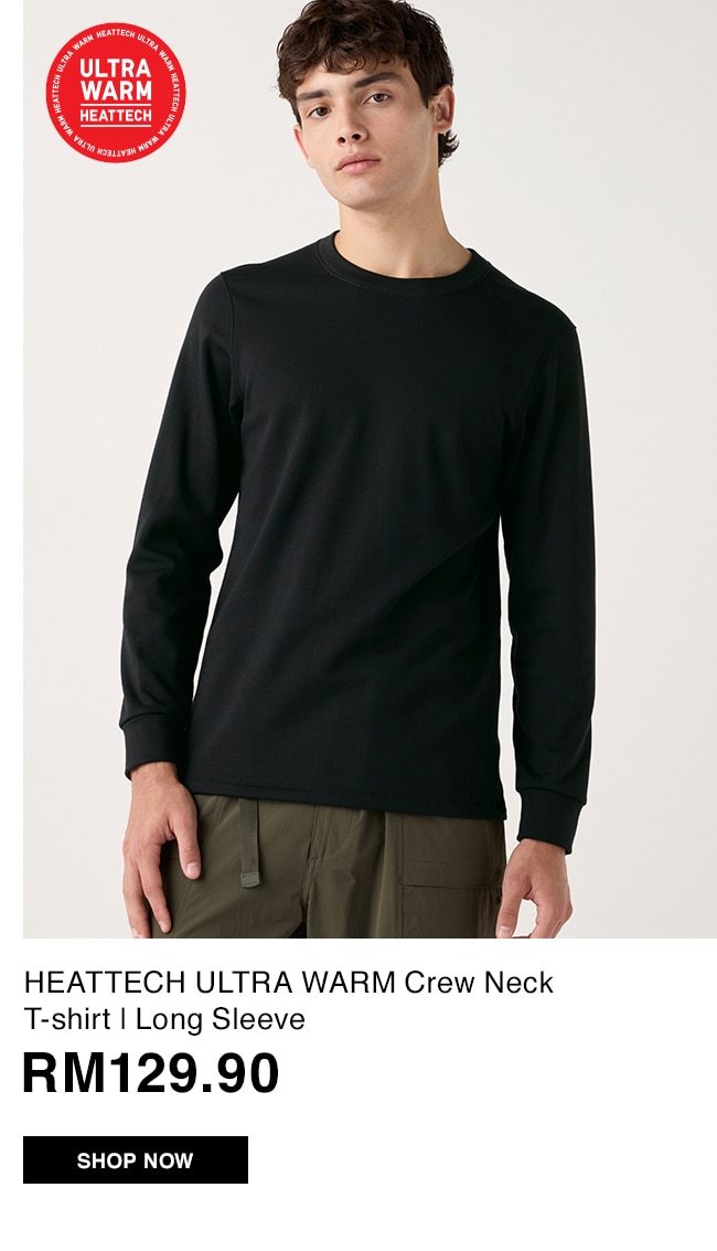 HEATTECH ULTRA WARM Crew Neck T-shirt | Long Sleeve