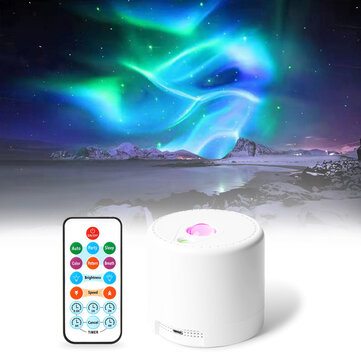 RGB LED Aurora Star Sky Projection Lamp Support Voice Control Remote Control Timed Sleep Function