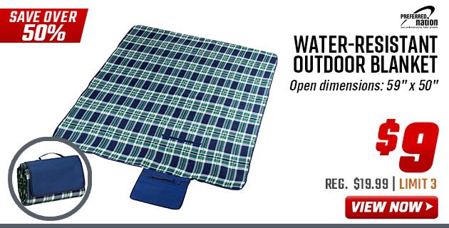 Preferred Nation Water-Resistant Outdoor Blanket