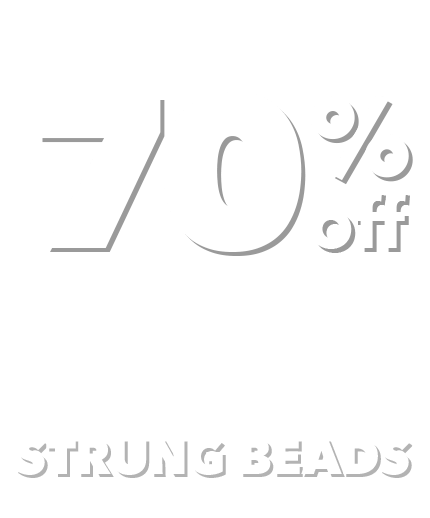 ENDS TOMORROW! In-Store Only. Your Total Regular-Priced Purchase Of Strung Beads. Excludes Hidden Gems.