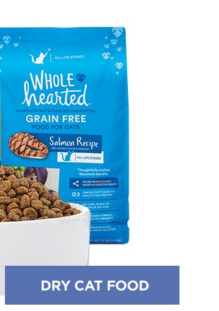 Dry cat food.