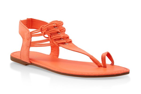 Elastic Strap Toe Ring Thong Sandals