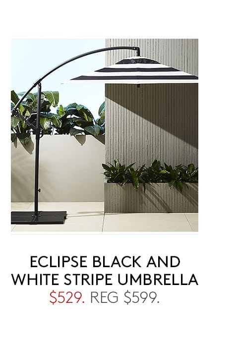 eclipse black and white stripe umbrella