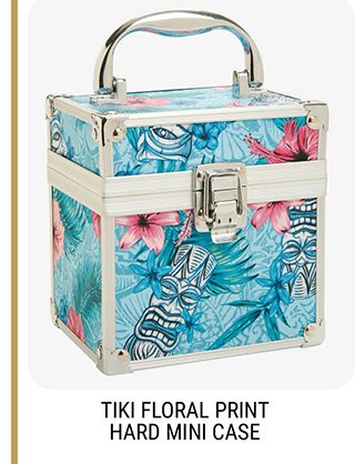 Tiki Floral Print Hard Mini Case