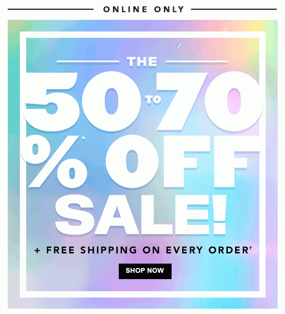 The 50-70% Off Sale