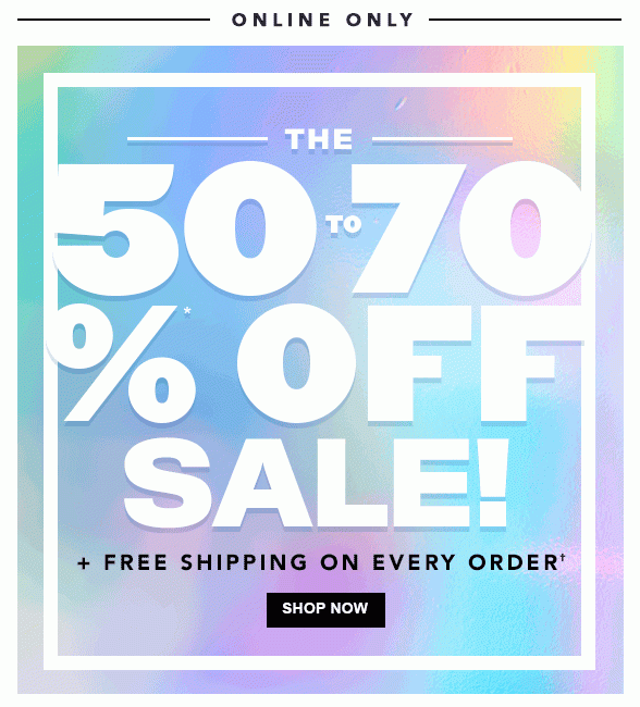 The 50-70% Off Sale