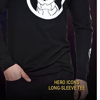 Hero Icons Long-Sleeve Tee