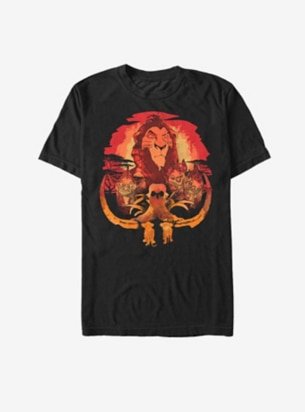 Guys The Lion King Scar Elephant Graveyard Tee