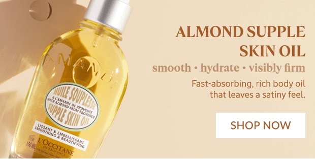 ALMOND SUPPLE SKIN OIL. SHOP NOW