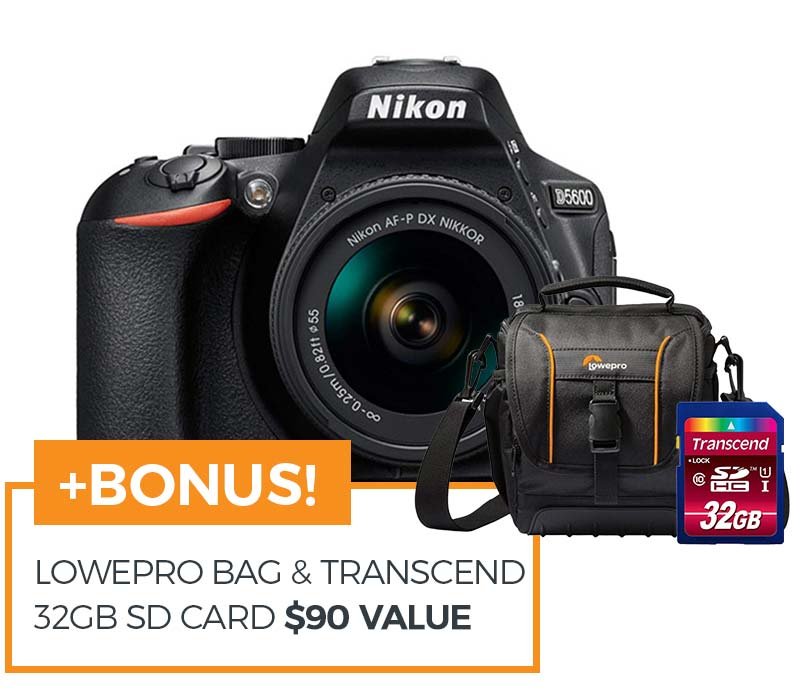Nikon D5600 with AF-P DX 18-55mm VR Lens