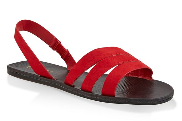 Triple Band Slingback Sandals