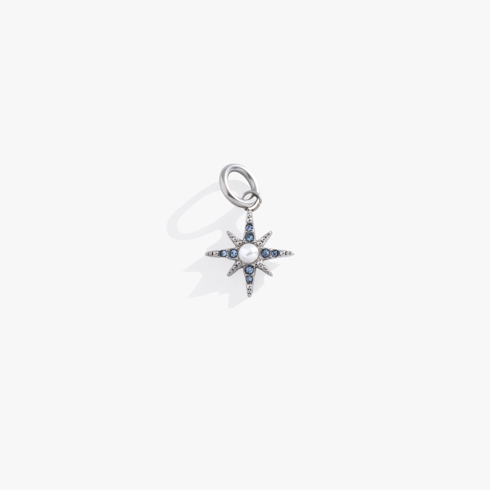 Image of Crystal & Pearl North Star Interchangeable Charm