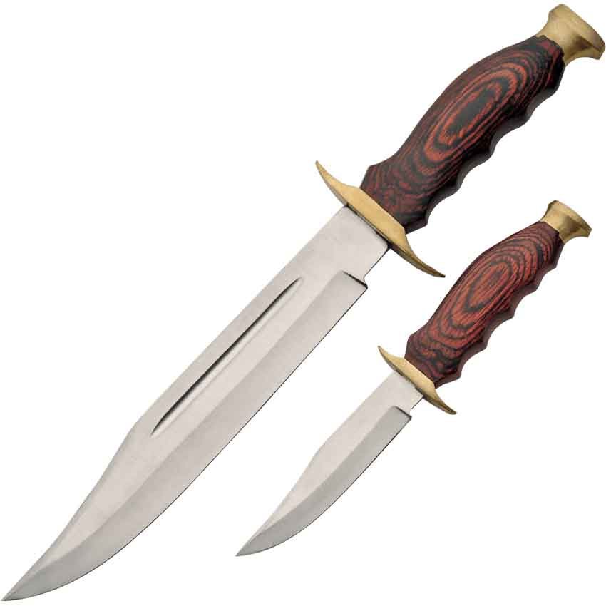 Image of Hunter Bowie Knife with Skinner Set