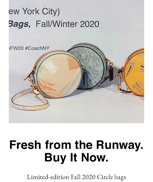 Fresh from the Runway. Buy It Now.