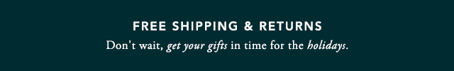 Free Shipping & Returns