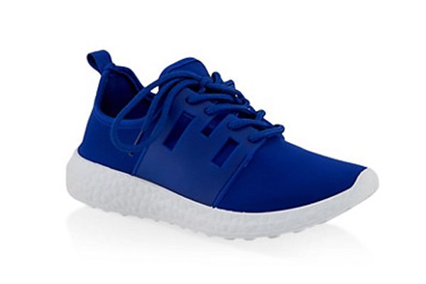 Neoprene Lace Up Athletic Sneakers