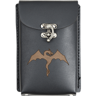 Dragon Leather Phone Holder with Clasp