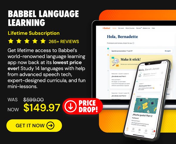 Babbel Language Learning: Lifetime Subscription (All Languages)