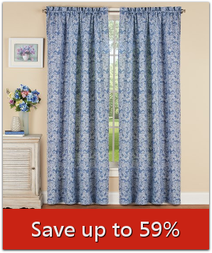 Paisley Pattern Window Curtain Panel