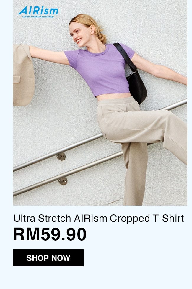 Ultra Stretch AIRism Cropped T-Shirt