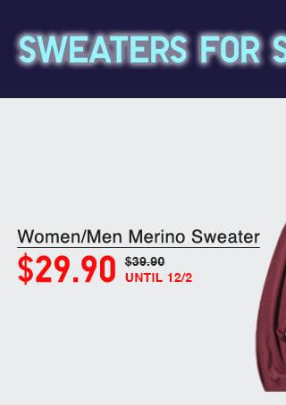 PDP7 - WOMEN/MEN MERINO SWEATER