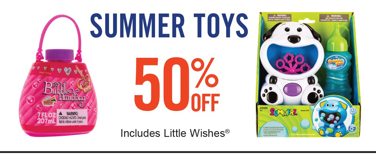 50% Off Summer Toys