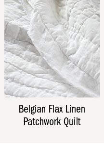 Belgian Flax Linen Patchwork Quilt