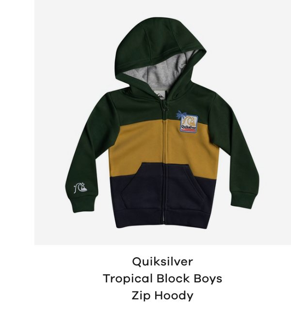 Quiksilver Tropical Block Boys Zip Hoody
