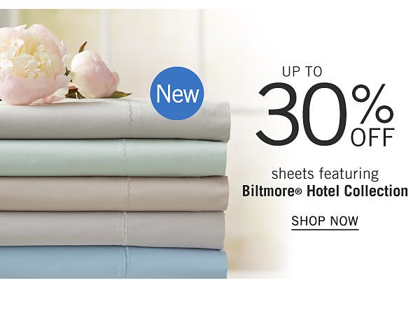 New - Up to 30% off sheets featuring Biltmore Hotel Collection. Shop Now.