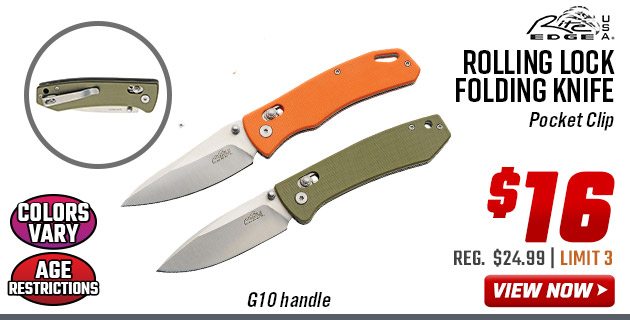 Rite Edge Rolling Lock Folding Knife