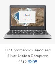 Shop HP Chromebook Anodized Silver Laptop Computer