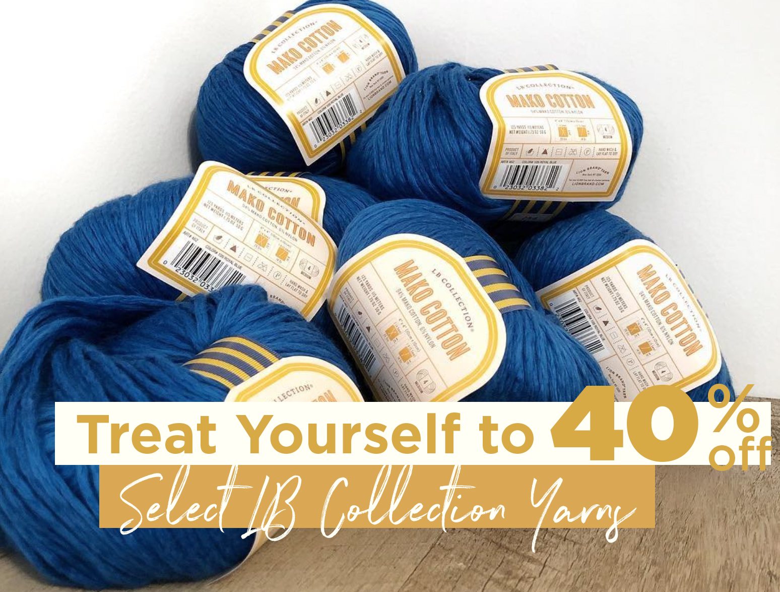 35% off select LBC yarns