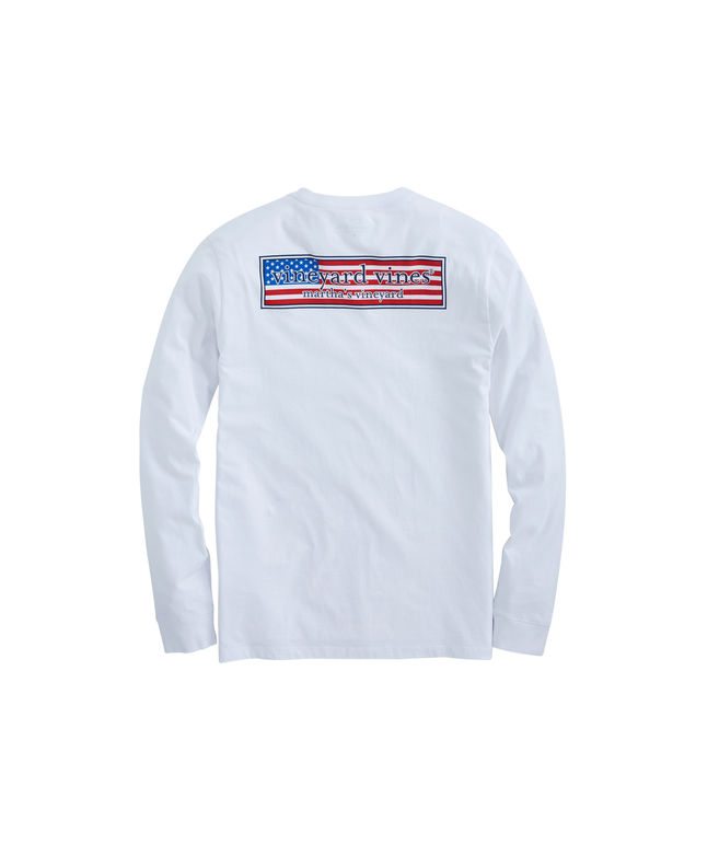 Long-Sleeve Patriot Box Pocket T-Shirt